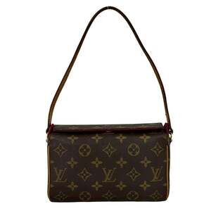 LOUIS VUITTON Brown Monogram Leather Shoulder Bag
